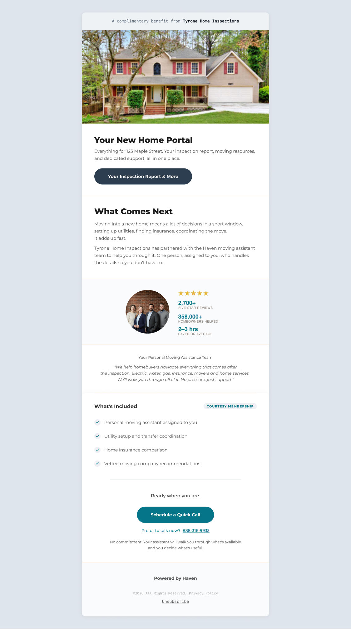 What the buyer sees, welcome email