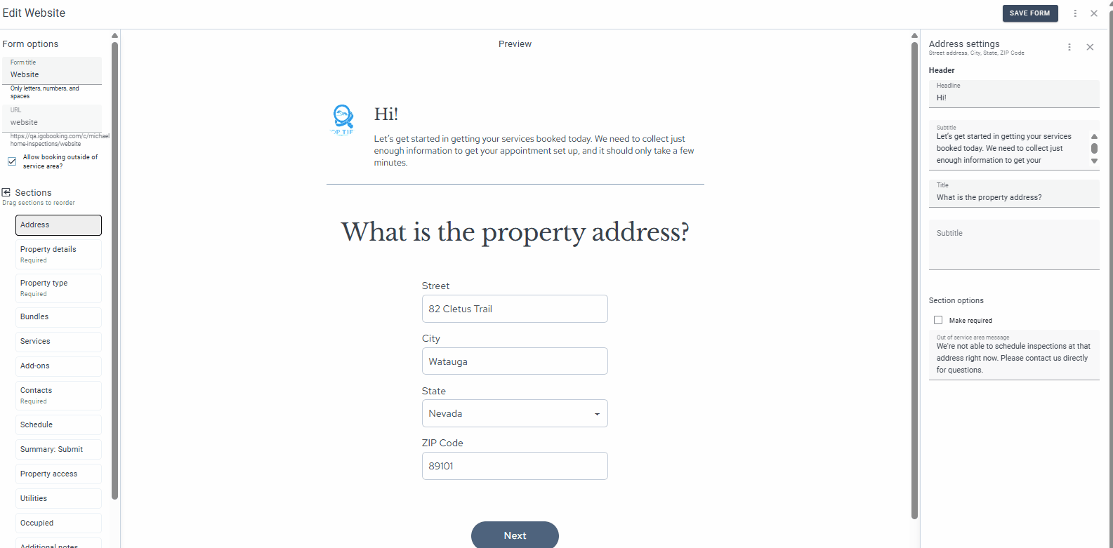 Online scheduler, configurable